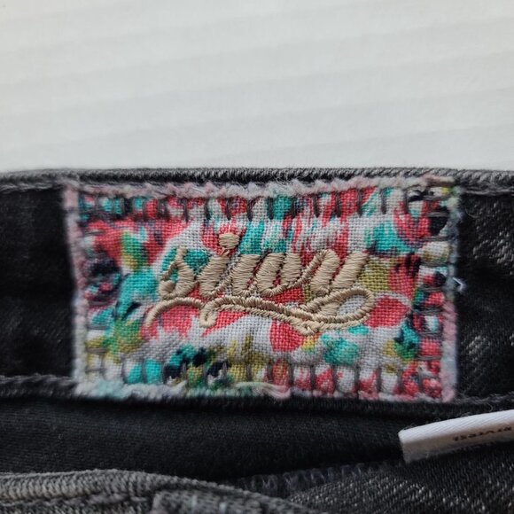 Siwy Leona Skinny Jean in‎ Teasing Wash Black Gray Ombre Size 24 - Picture 6 of 10